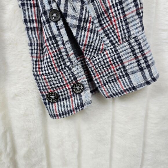 CARBON2COBALT Shirt Men's Gray Plaid Check Button Up Shirt Size M - Picture 7 of 10